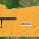 The map locates Umpqua Community College in Roseburg, Ore., where a shooting on campus Oct. 1, 2015, left at least 10 people dead.
CNN screenshot
